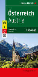 Ausztria térkép Freytag 1: 500 000 Ausztria autótérkép 2024 (ISBN: 9783707922660)