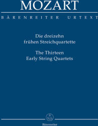 DIE DREIZEHN FRÜHEN STREICHQUARTETTE TASCHENPARTITUR URTEXT (ISBN: 9786470196245)