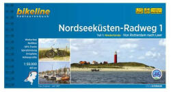 Nordseeküsten Radweg kerékpáros atlasz 1. Esterbauer 1: 75 000 Észak-tengeri kerékpáros atlasz (2013)