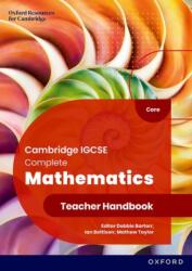 Cambridge IGCSE Complete Mathematics Core: Teacher Handbook Sixth Edition (ISBN: 9781382042512)