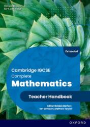 Cambridge IGCSE Complete Mathematics Extended: Teacher Handbook Sixth Edition (ISBN: 9781382042543)