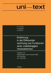 Einfuhrung in Die Differentialrechnung Von Funktionen Einer Unabhangigen Veranderlichen - Karl-Heinz Elster (1976)
