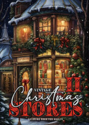 Vintage Christmas Stores Coloring Book for Adults 2 - Monsoon Publishing (ISBN: 9781965017609)