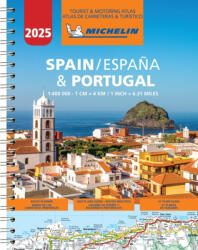 Spanyolország autóatlasz és Portugália autóatlasz Michelin 1: 400 000 Spanyolország atlasz A4-spirál 2025 (2025)
