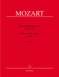 KONZERT-RONDO IN A FÜR KLAVIER KV 386 URTEXT (ISBN: 9786310213217)