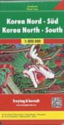 Korea-Észak, Dél - autóstérkép (2013)
