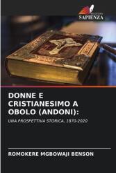 Donne E Cristianesimo a Obolo (ISBN: 9786208137946)