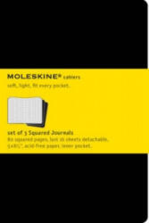 Moleskine Squared Cahier L - Black Cover (3 Set) - Moleskine (ISBN: 9788883704963)