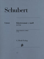 KLAVIERSONATE c-MOLL D 958 URTEXT (ISBN: 9780201807271)