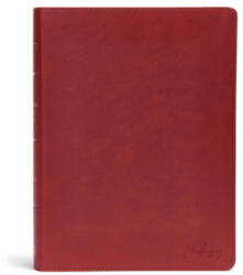 KJV Spurgeon Study Bible, Crimson Leathertouch - Csb Bibles by Holman, Alistair Begg (2018)