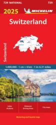 Svájc térkép, Svájc autós térkép Michelin 1: 400e 2025 (ISBN: 9782067265394)