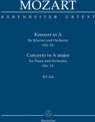 KONZERT IN A FÜR KLAVIER UND ORCHESTER NR. 12 KV 414 TASCHENPARTITUR URTEXT (ISBN: 9786470228489)