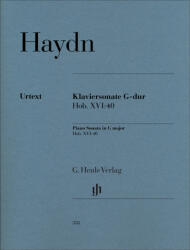 KLAVIERSONATE G-DUR HOB. XVI: 40 (FEDER-THEOPOLD) URTEXT (ISBN: 9786310200477)