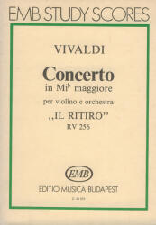 CONCERTO IN MIb MAGGIORE "IL RITIRO" RV 256 PER VIOLINO E ORCHESTRA, KISPART (ISBN: 9786470205503)