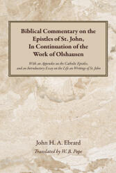 Biblical Commentary on the Epistles of St. John, in Continuation of the Work of Olshausen: With an Appendix on the Catholic Epistles, and an Introduct (ISBN: 9798385214723)