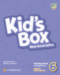 Kid's Box New Generation Level 6 Activity Book with Home Booklet and Digital Pack English for Spanish Speakers - Caroline Nixon, Michael Tomlinson (ISBN: 9788413225333)
