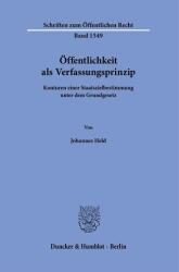 Publicitatea ca principiu constituțional (ISBN: 9783428192656)
