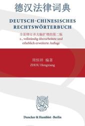 Deutsch-Chinesisches Rechtswörterbuch (ISBN: 9783428192649)