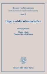 Hegel și științele (ISBN: 9783428192274)