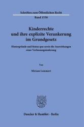 Drepturile copilului și ancorarea lor explicită în Legea Fundamentală (ISBN: 9783428192199)