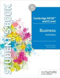 Cambridge IGCSE and O Level Business Sixth Edition - Karen Borrington, Peter Stimpson (ISBN: 9781036010645)