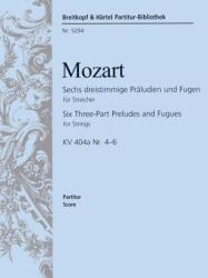 SECHS DREISTIMMIGE PRAELUDIEN UND FUGEN FÜR STR. KV 404a NR. 4-6 PARTITUR (ISBN: 9786300192058)