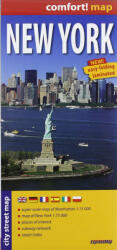 New York - comfort- laminált várostérkép 2025 (ISBN: 9788383553894)