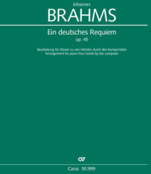 EIN DEUTSCHES REQUIEM FÜR KLAVIER ZU VIER HAENDEN DURCH DEN KOMPONISTEN (ISBN: 9786310213842)