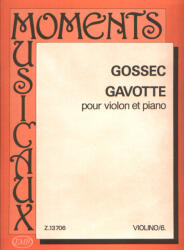 GAVOTTE POUR VIOLON ET PIANO (ISBN: 9786300192607)