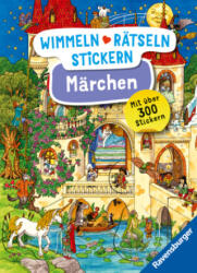 Ravensburger Wimmeln, Rätseln, Stickern: Märchen - Stickerbuch ab 4 Jahren, 13 Wimmelbilder, über 300 Sticker, Märchen - Caryad (2025)