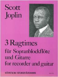 3 RAGTIMES FÜR SOPRANBLOCKFLÖTE UND GITARRE (ISBN: 9786380261415)