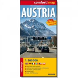 Ausztria laminált térkép 2025 ExpressMap (ISBN: 9788383554693)