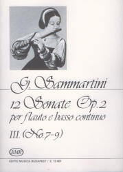 12 SONATE OP. 2 PER FLAUTO E BASSO CONTINUO III. NO. 7-9 (ISBN: 9786390204778)