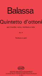 QUINTETTO D`OTTONI PER 2 TROMBE, CORNO, TROMBONE E TUBA, PARTITURA E PARTI (ISBN: 9786410205457)