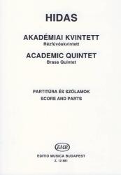 AKADÉMIAI KVINTETT, RÉZFÚVÓSKVINTETT, PARTITÚRA ÉS SZÓLAMOK (ISBN: 9786410196953)