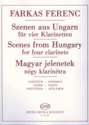 MAGYAR JELENETEK NÉGY KLARINÉTRA, PARTITÚRA ÉS SZÓLAMOK (ISBN: 9786390198602)