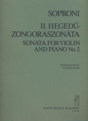 II. HEGEDű-ZONGORASZONÁTA NO. 2 JÁTSZÓPARTITÚRA, ANTIKVÁR (ISBN: 9786920188301)