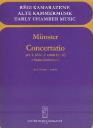 CONCERTATIO PER 2 OBOI, 2 CORNI(IN fa) E BASSO CONT. PARTITURA ÉS SZÓLAMOK (ISBN: 9786440230177)