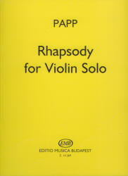 RHAPSODY FOR VIOLIN SOLO (ISBN: 9786300163294)