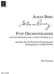 5 ORCHESTERLIEDER NACH ANSICHTSKARTENTEXTEN OP. 4, KLAVIERAUSZUG (ISBN: 9786530200066)