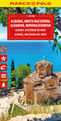 Albánia, Észak-Macedonia térkép - Marco Polo 2025 (ISBN: 9783575018960)