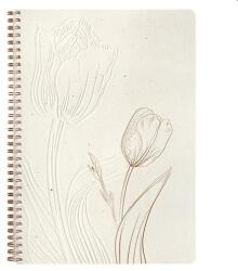 Jegyzetfüzet Clairefontaine Tulip paper, spirálos, A/4, 21x29, 7cm, 74 lapos, pontozott (ISBN: 3329688130654)