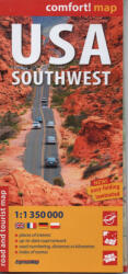 USA Délnyugat Comfort térkép (ISBN: 9788383555744)