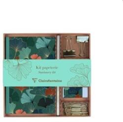 Kollekció Clairefontaine Gaia kék jegyzetfüzet, ceruza, binder csipesz, kapocs, radír (ISBN: 3329681162478)