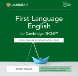 Cambridge IGCSE First Language English Digital Teacher's Resource Access Card - Patrick Creamer, Clare Mellor (ISBN: 9781009528825)