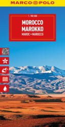 Marokkó térkép Marokkó autós térkép Marco Polo 1: 800 000 Morocco térkép 2025 (ISBN: 9783575022035)