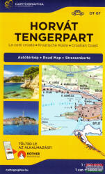 Horvát tengerpart (Adria) térkép (ISBN: 9789636800123)