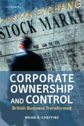 Corporate Ownership and Control - Brian R Cheffins (ISBN: 9780199596393)