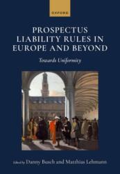 Prospectus Liability Rules in Europe and Beyond (ISBN: 9780198928348)