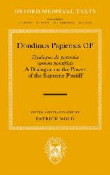 Dondinus Papiensis OP (ISBN: 9780192844781)